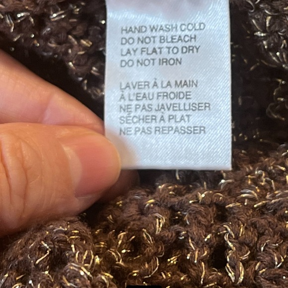 - KENZIE - front tie metallic shrug. - Picture 9 of 10